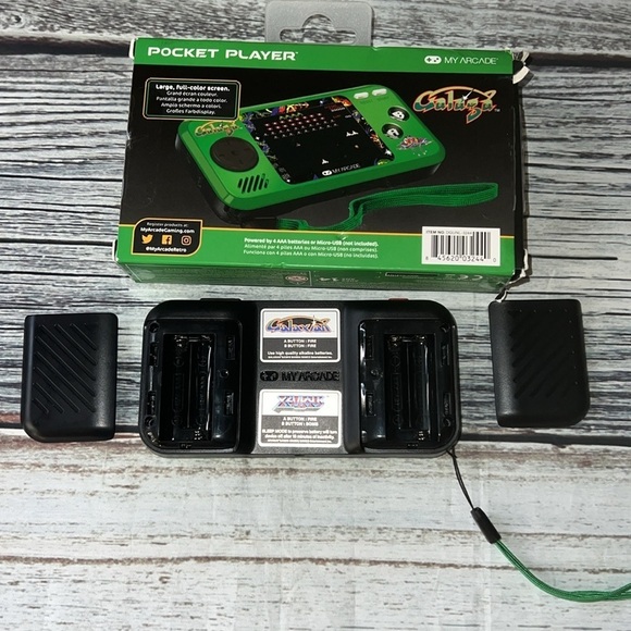 My Arcade Galaga Pocket Player Portable Handheld Game Green Galaxian & Xevious - Picture 5 of 8